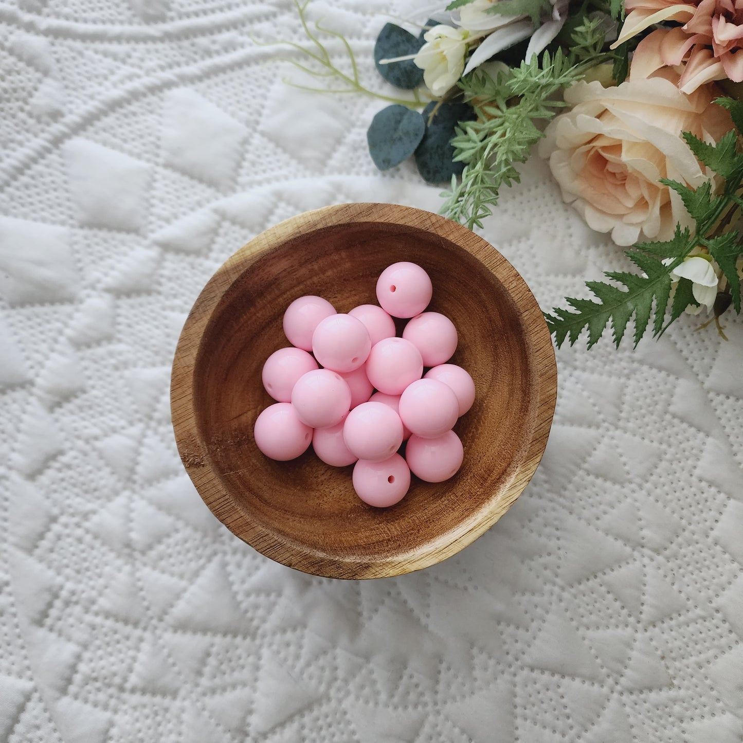 Baby pink solid 20mm