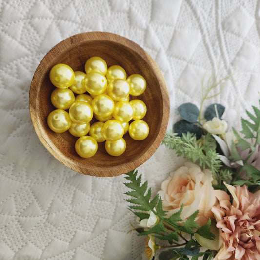 Yellow pearl 20mm