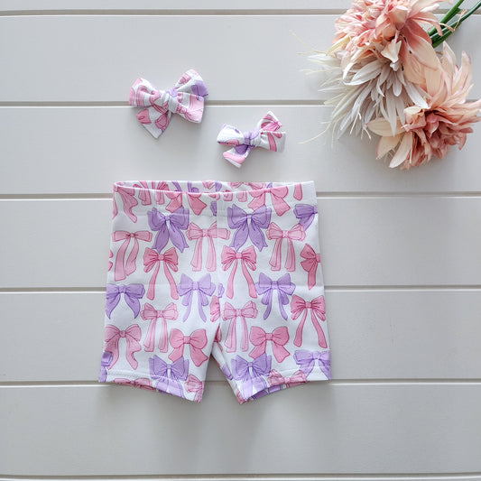 Sweet bow bike shorts