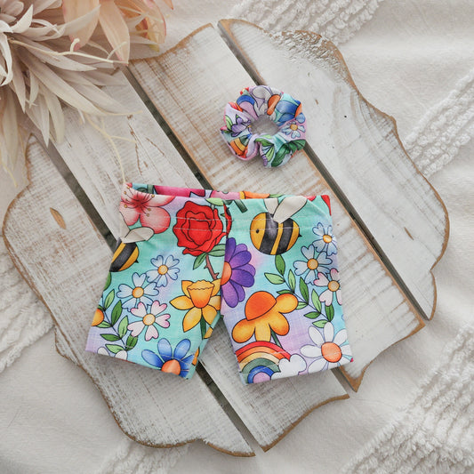 Dolly Bike shorts Designed By You matching scrunchie