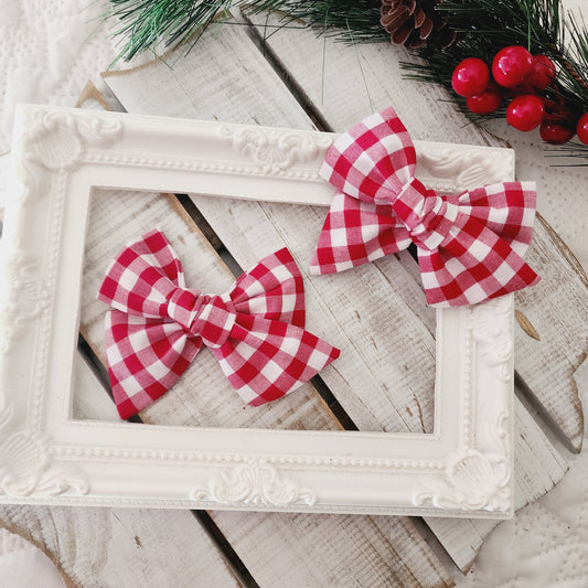 Red Gingham Pinwheel