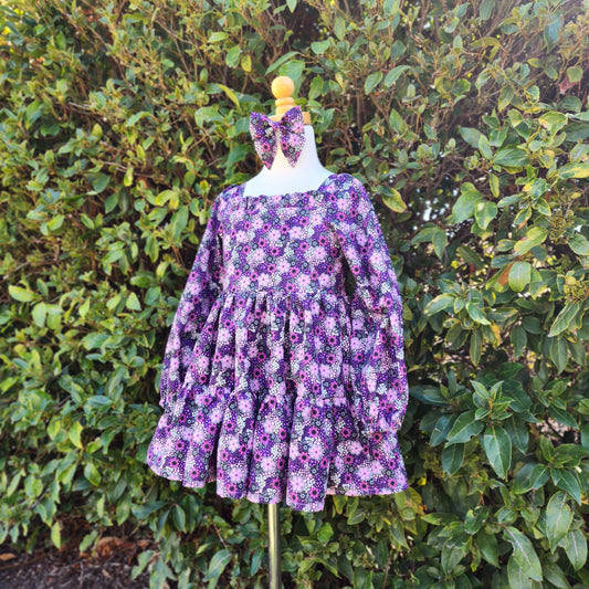 Long Sleeve Frills Tier Dress